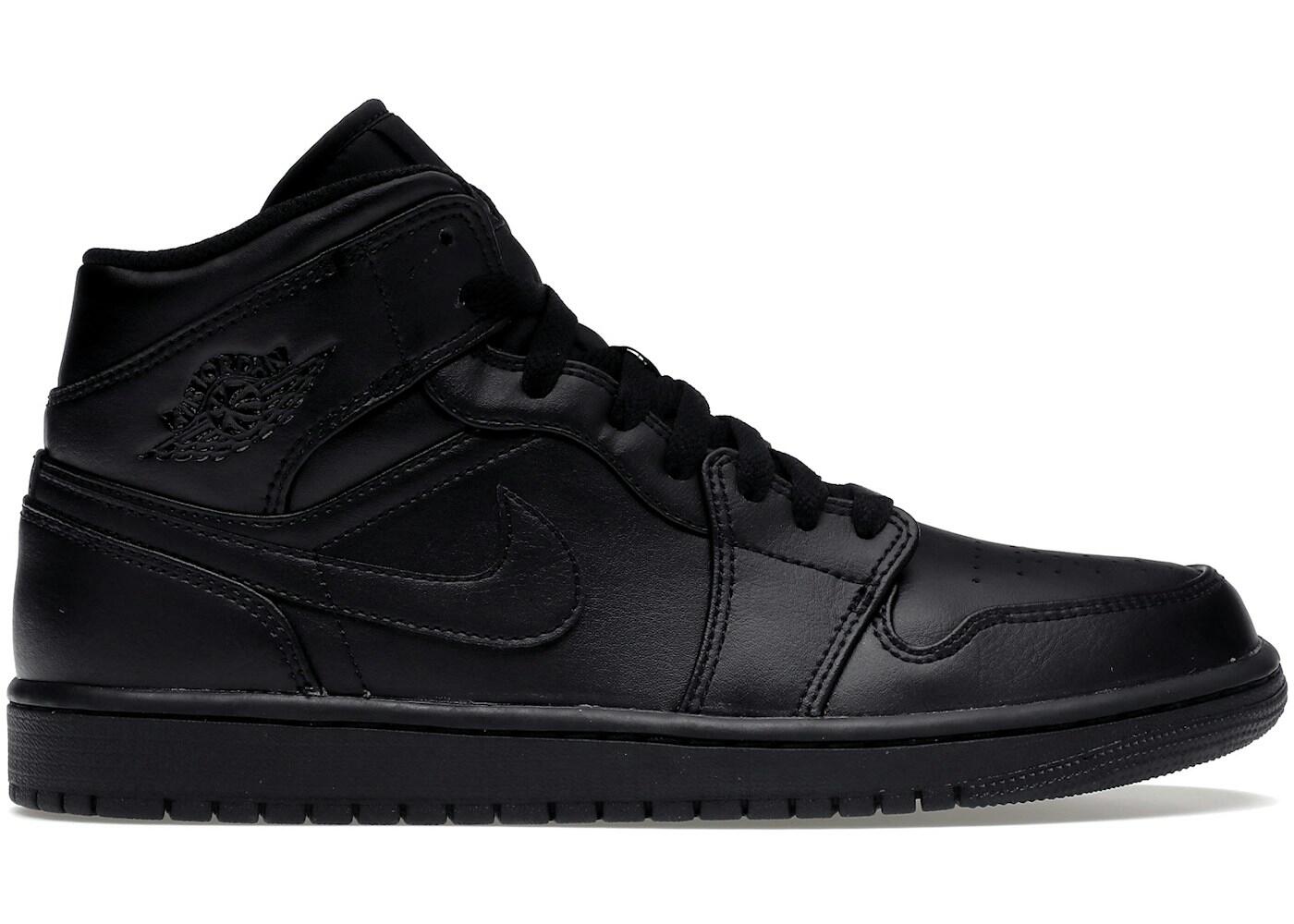 Jordan 1 Mid Triple Black 2/2