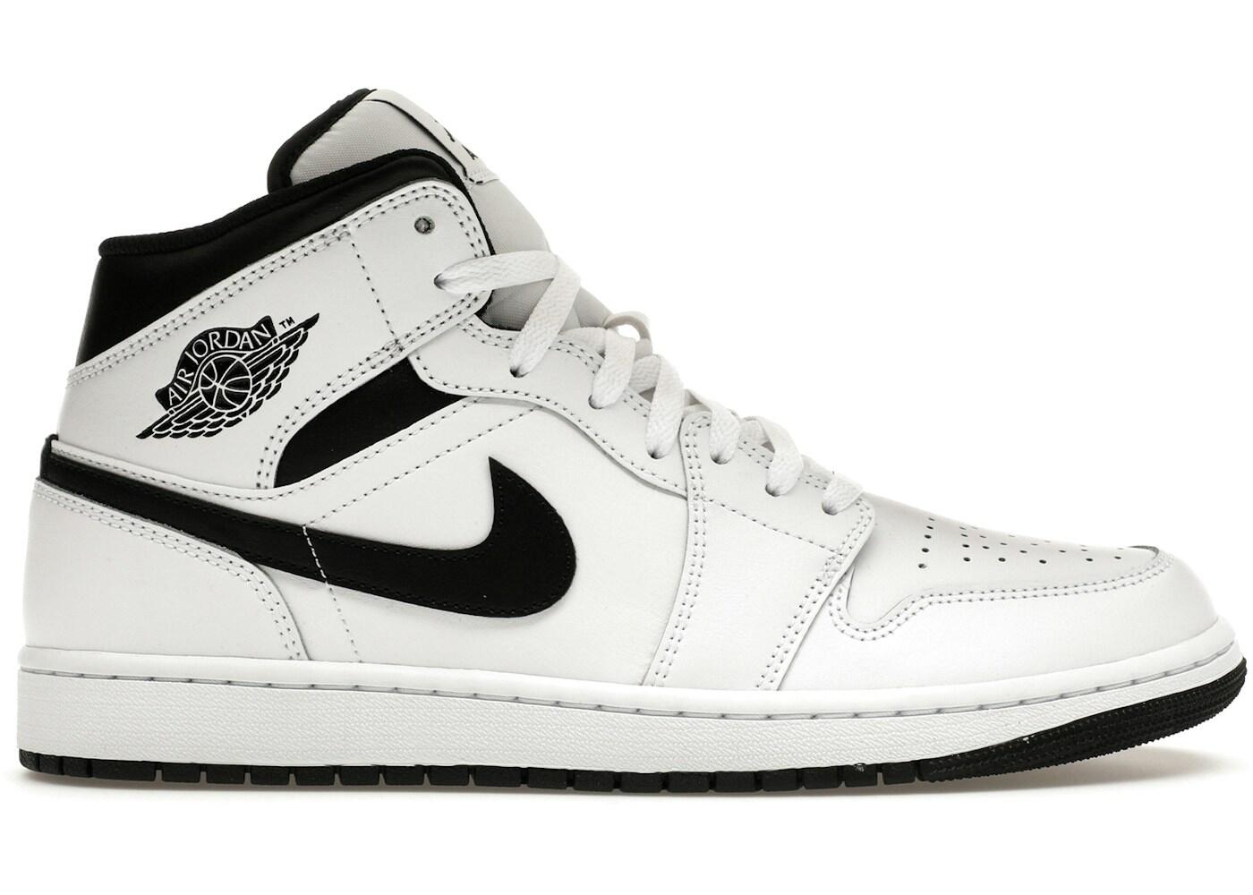 Air Jordan 1 Mid White Black - Taille : 47.5 EU 2/4