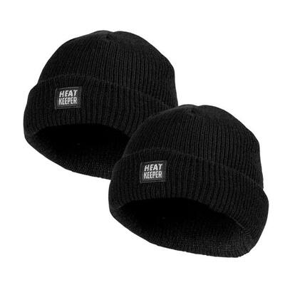 Heatkeeper - thermo muts kinderen - antraciet - 2-stuks