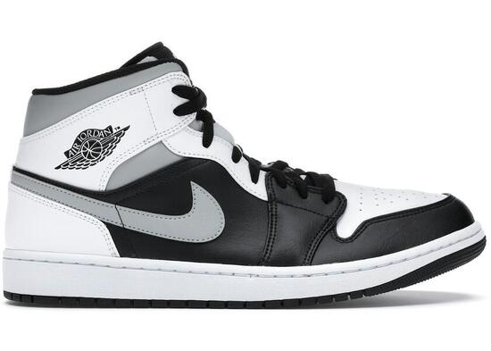 Chaussures - Lifestyle - Mixte - Cuir, mid - Air Jordan 1 Mid - White/Shadow