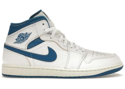 Chaussures - basket - air jordan 1 mid - industrial blue