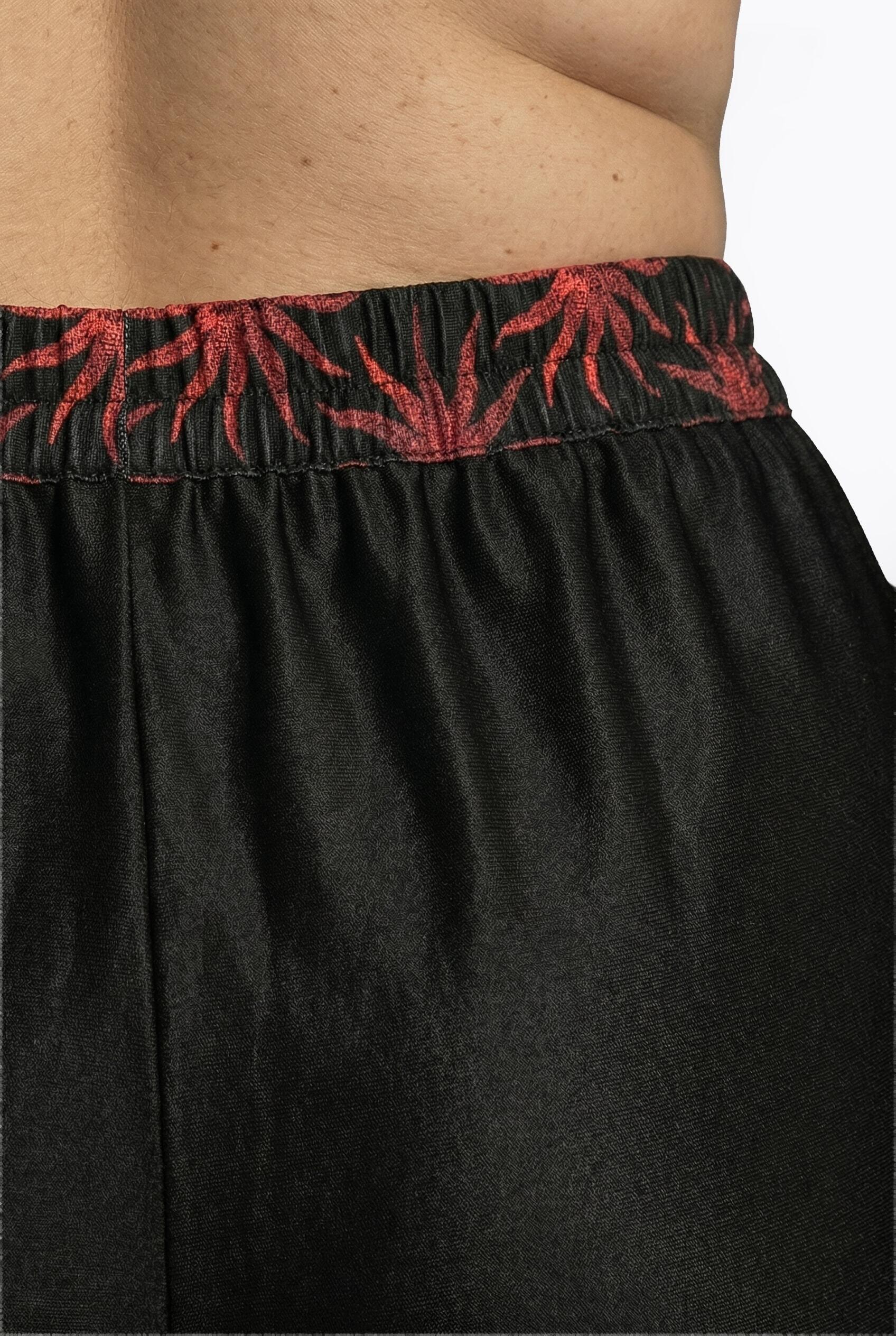 Femme Pantalon palazzo avec bordure jambe large et taille élastique 3/7