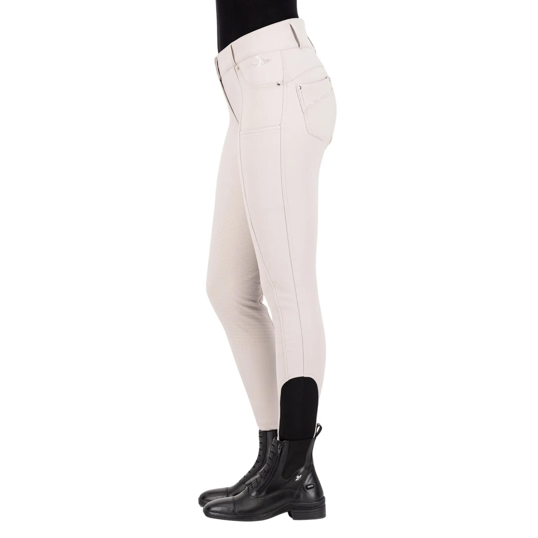 Pantaloni da equitazione full grip da donna HV Polo Ellen Highwaist 3/4