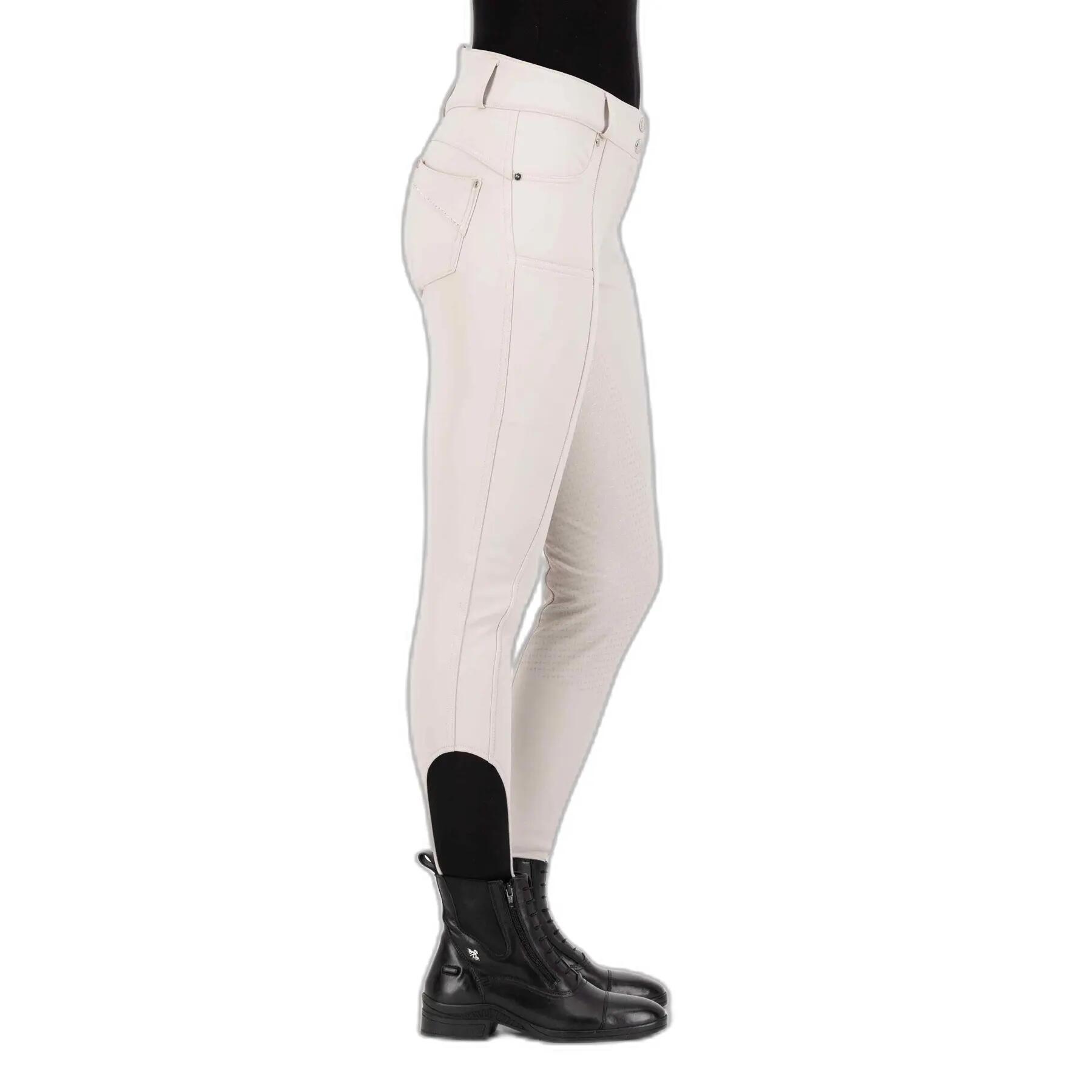 Pantaloni da equitazione full grip da donna HV Polo Ellen Highwaist 4/4