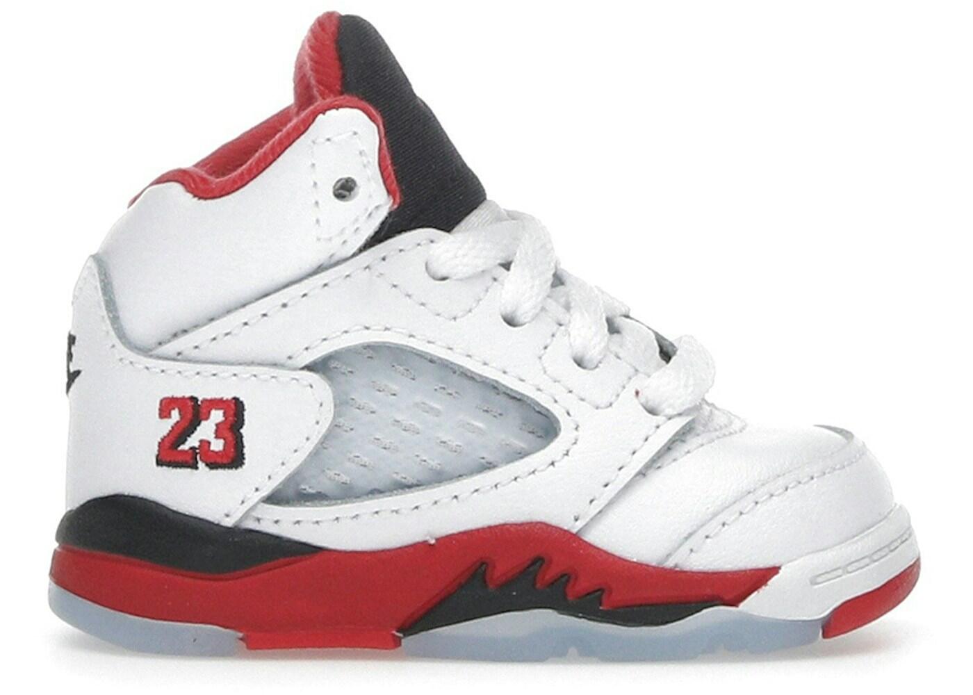 Jordan 5 Retro Fire Red Black Tongue (2025) (TD) 2/2