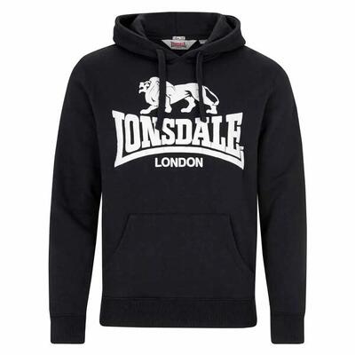 Felpe in pile da uomo Lonsdale Go sport 2 nere.