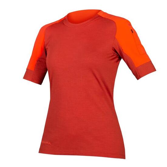 Maglia Endura GV500 da donna a manica corta verde