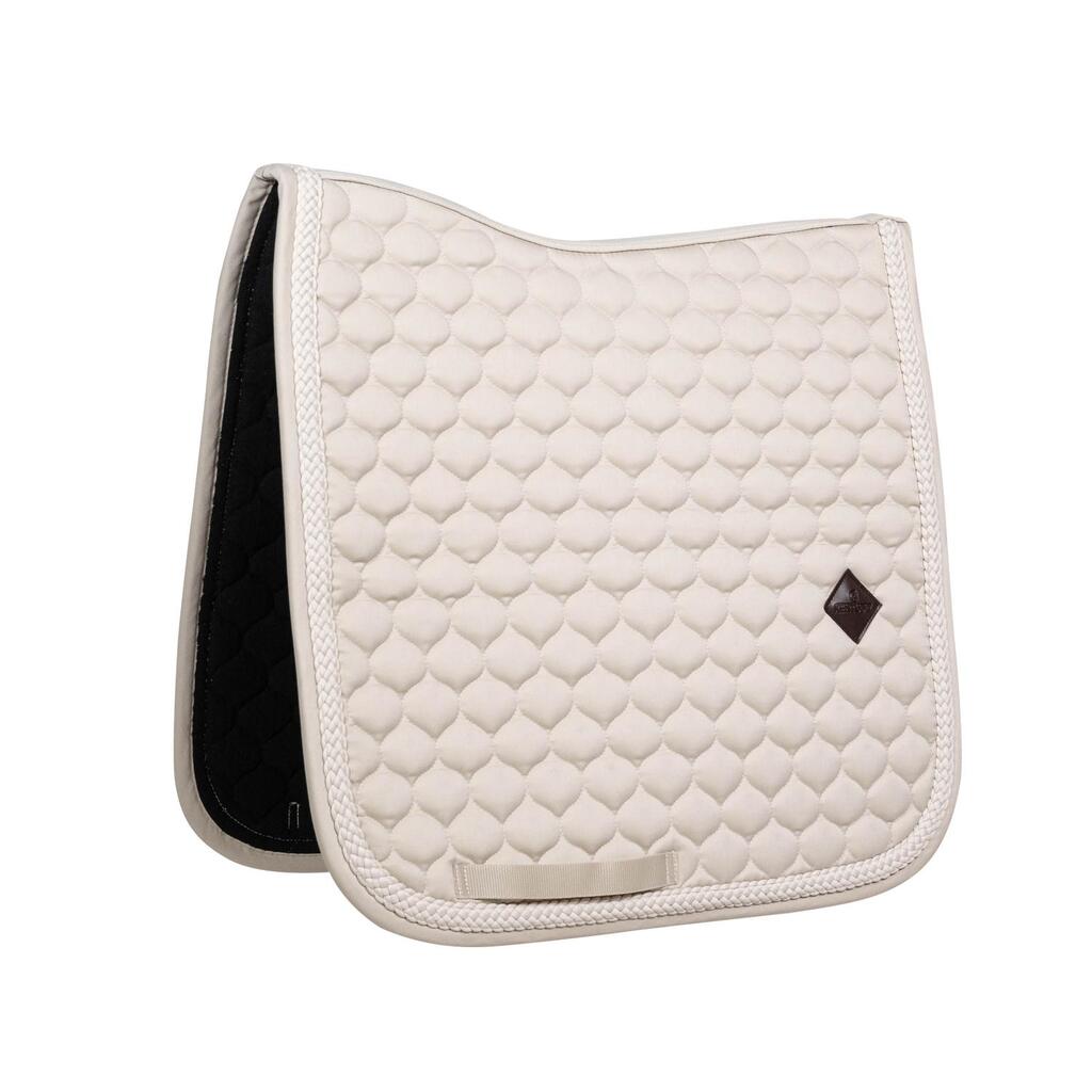 Saddle Pad with plaited cord dressage beige