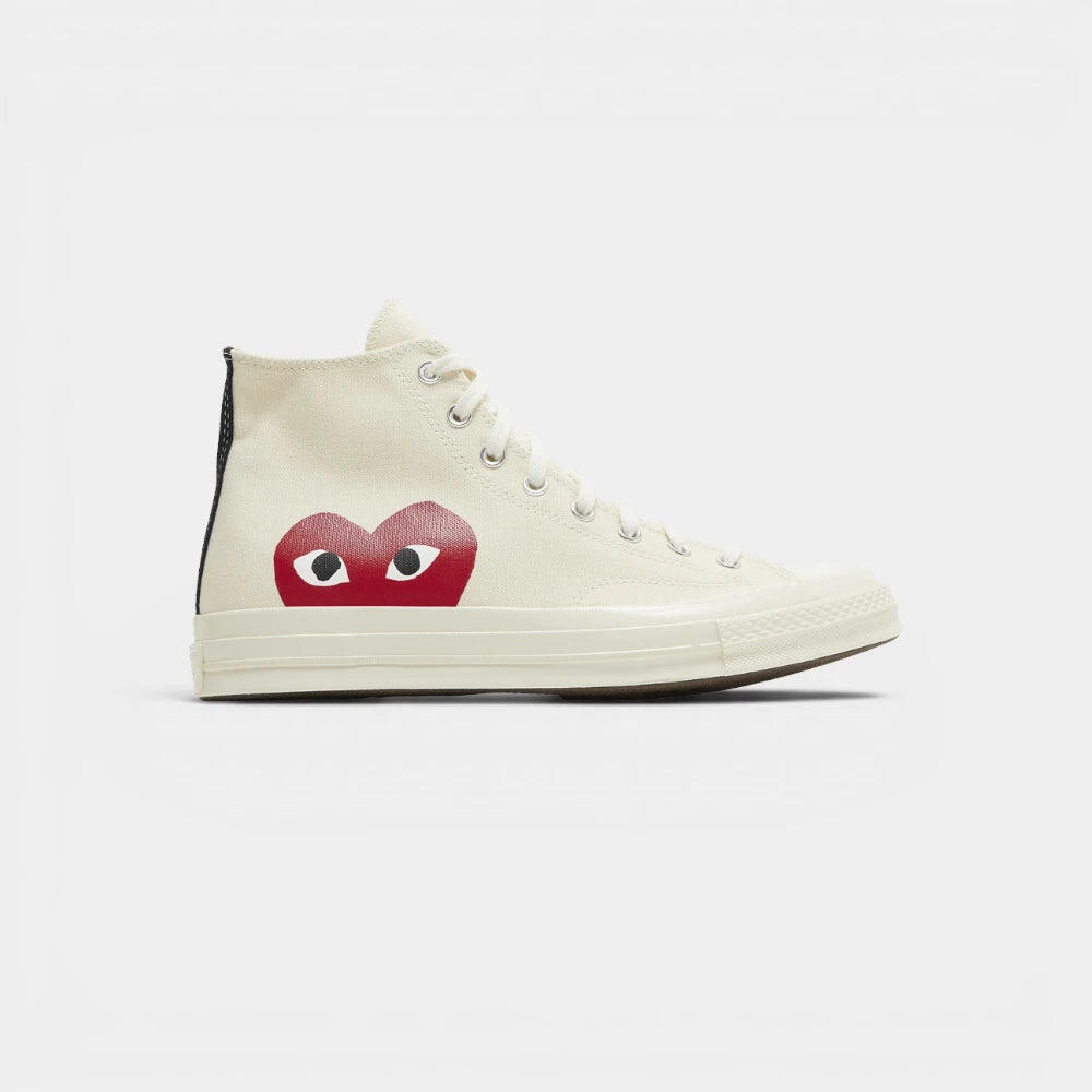 Converse Chuck Taylor All Star 70 Hi Comme des Garcons PLAY White 1/2