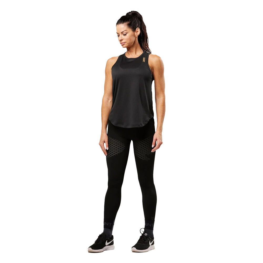 SA1NT Womens Training Hi-Neck Tank Quick Dry Moisture Wicking Top