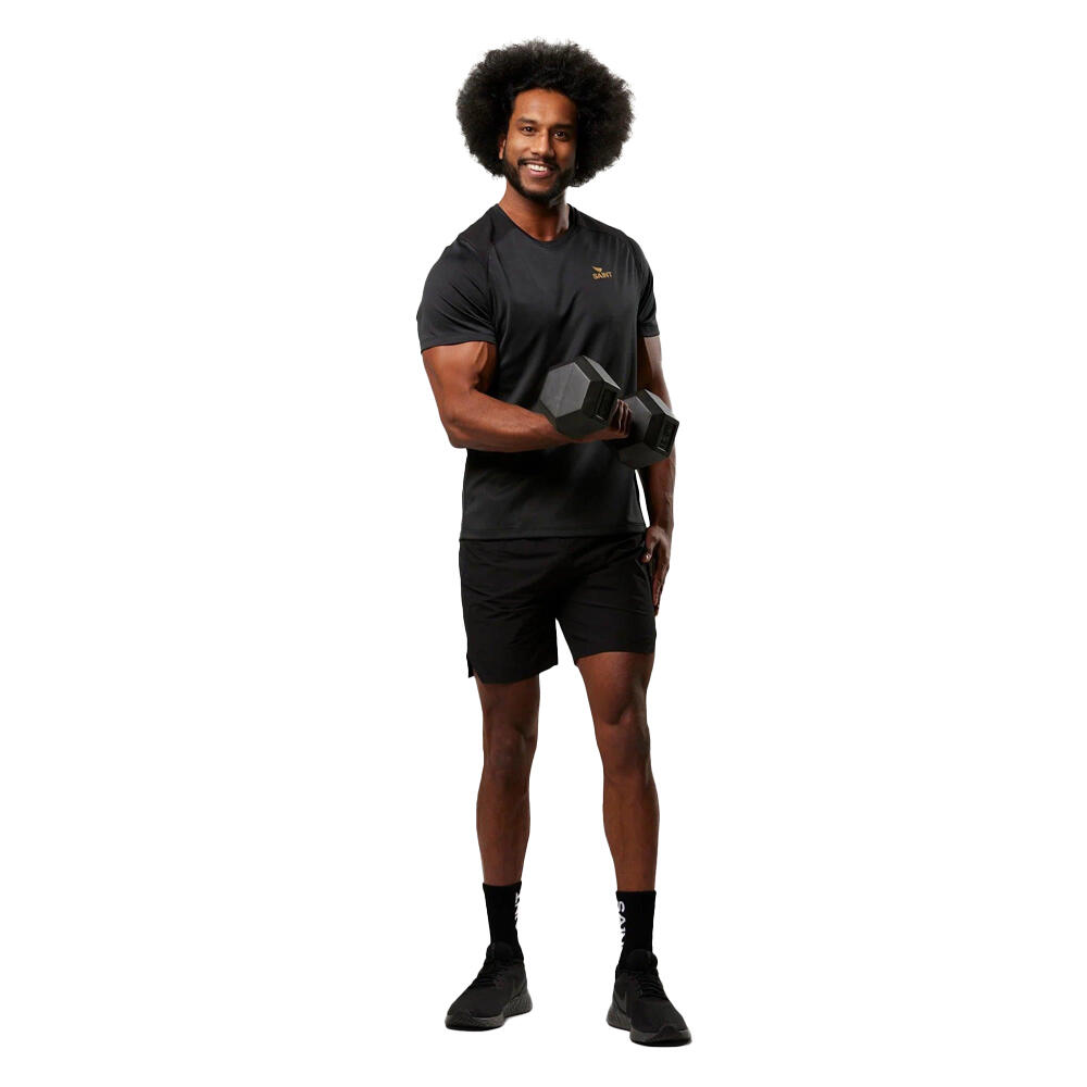 SA1NT Mens Training T-shirt Quick-Dry Odour Control Breathable