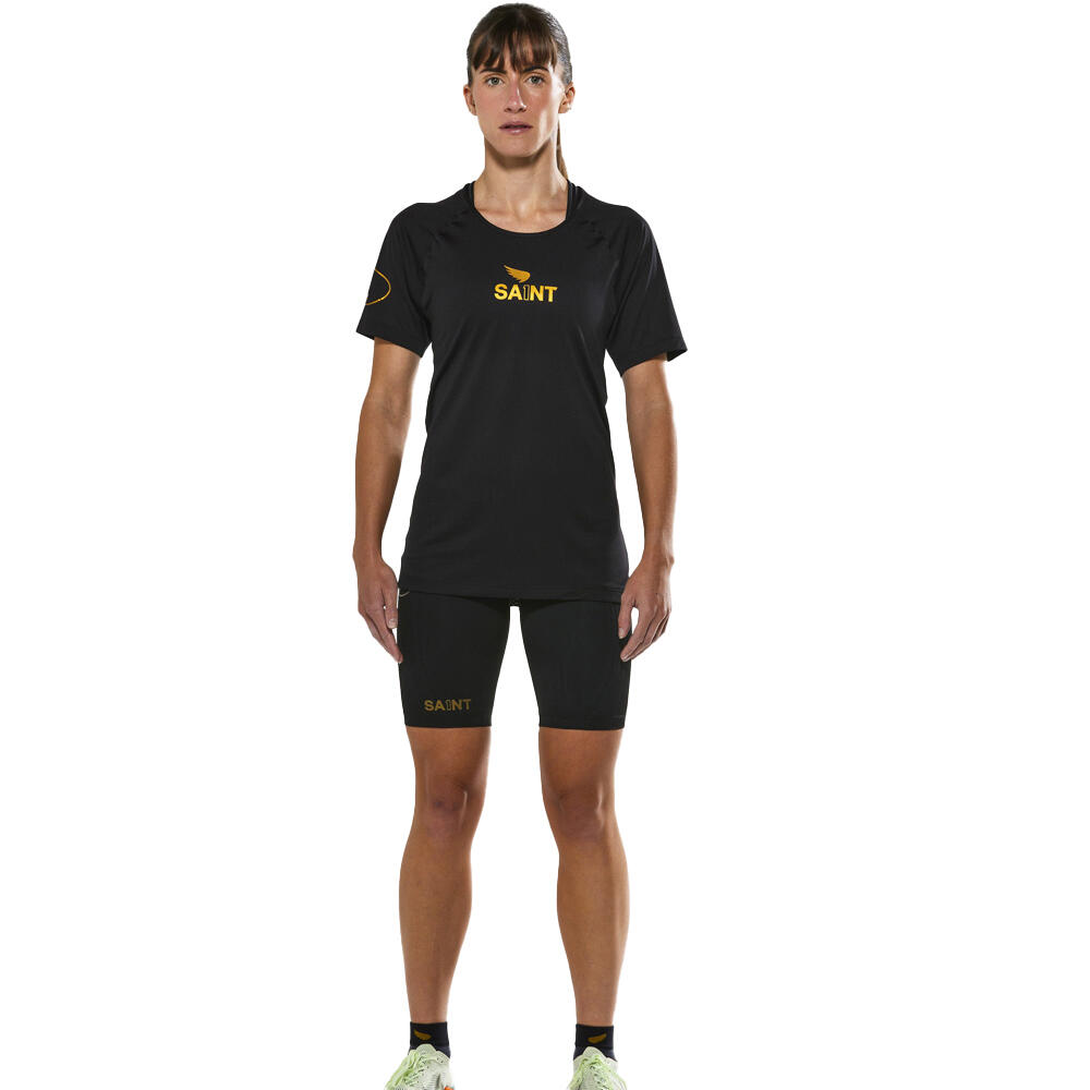 SA1NT Womens P1 Elite Run Short Sleeve Moisture Wicking Activewear