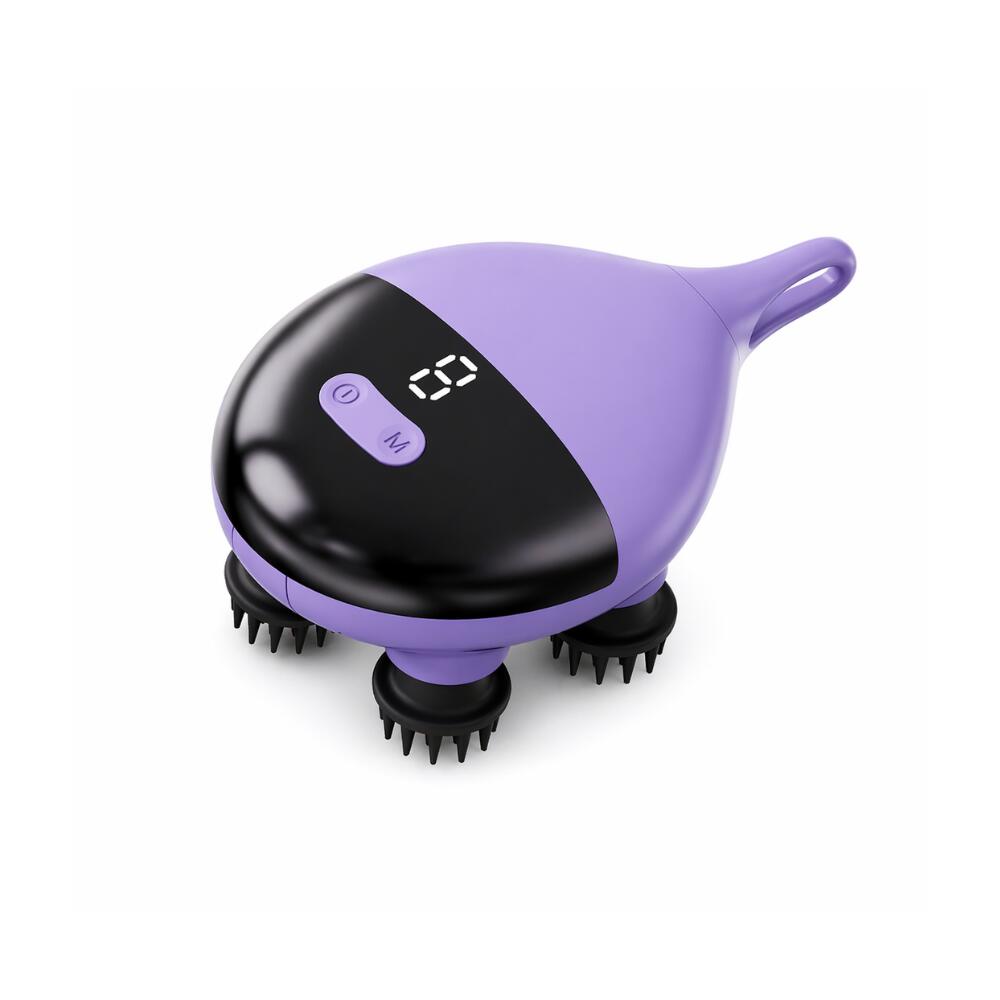 Intelligent 3D Electric Head & Scalp Massager (Purple)