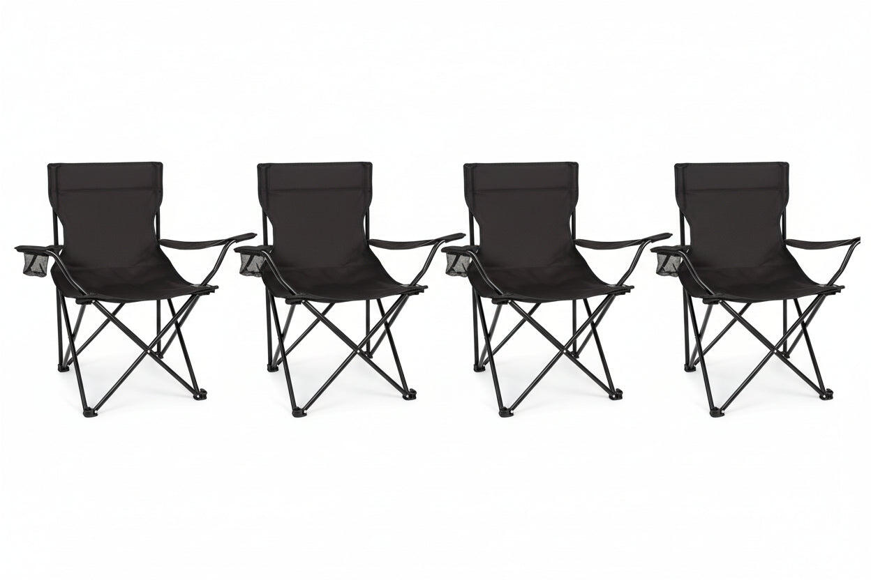 4-pack Portable Folding Camping Chairs Outdoor Chairs