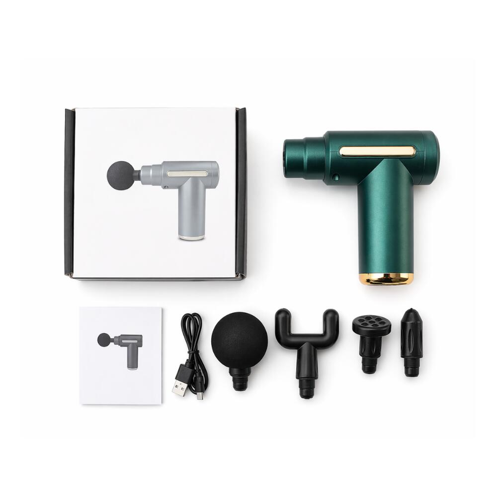 Mini Massage Gun Deep Tissue Percussion Muscle Massager (Green)