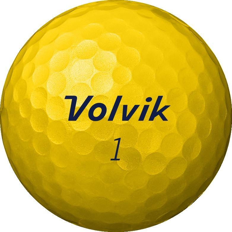 Caixa de 12 bolas de golfe Volvik Solice Gold 2/2