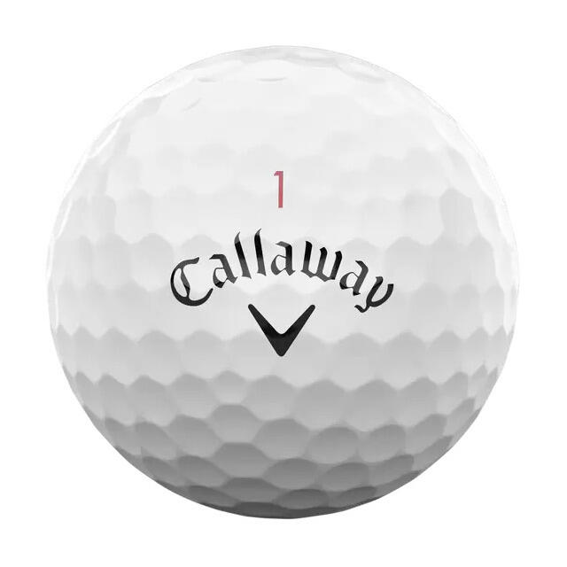 Caixa de 12 bolas de golfe brancas macias cromadas NOVA Callaway 3/3