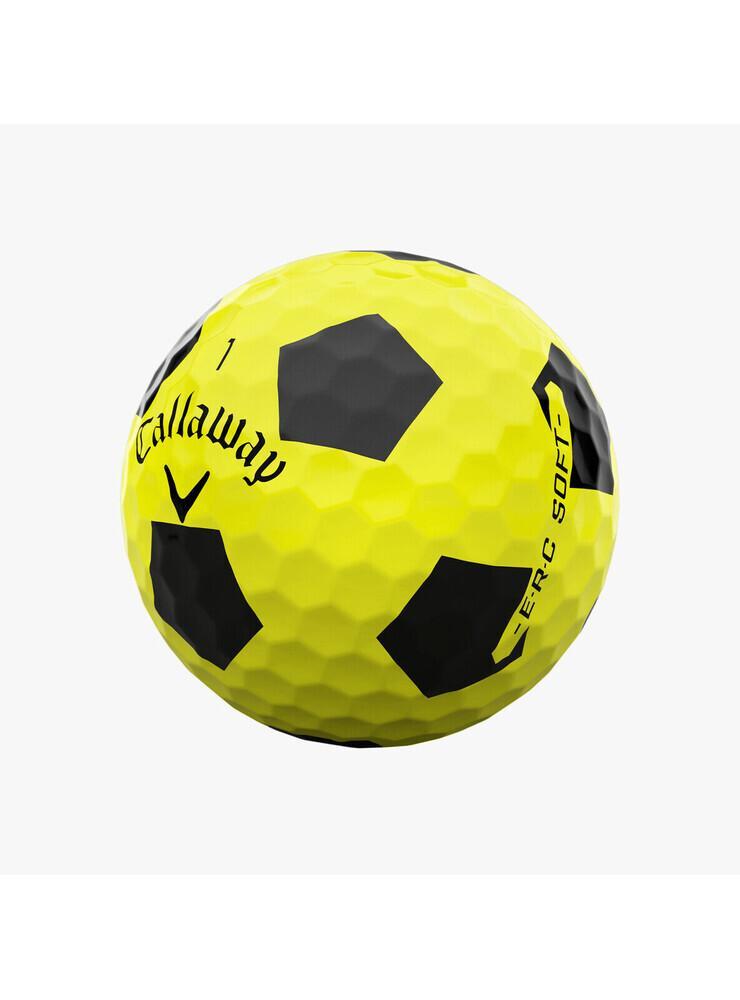 Caixa de 12 bolas Callaway ERC Soft Truvis Yellow 3/4