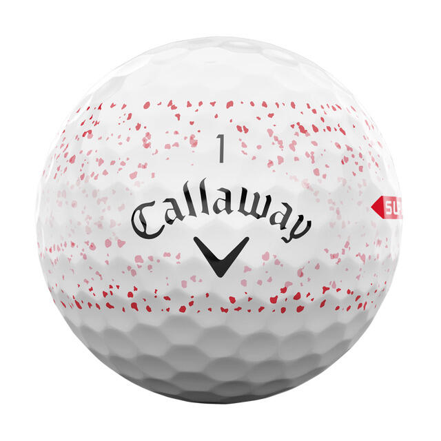 Caja de 12 bolas de golf Callaway Supersoft Splatter 360 3/4