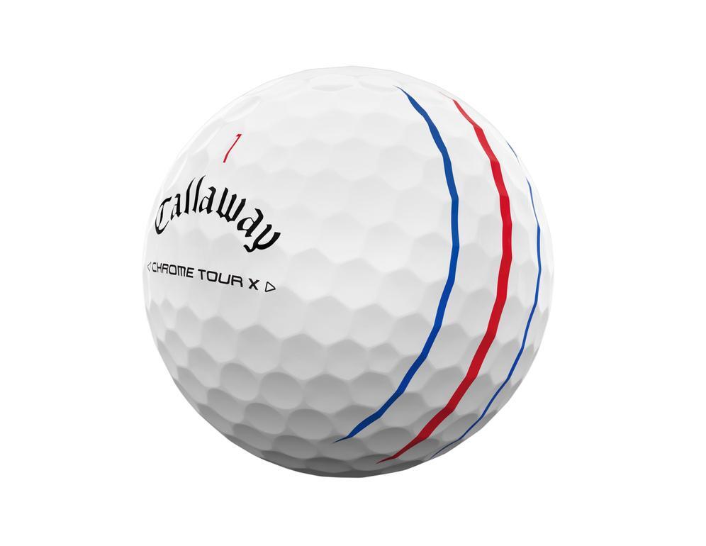 Boite de 12 Balles de Golf Callaway Chrome Tour X Triple Track 3/4