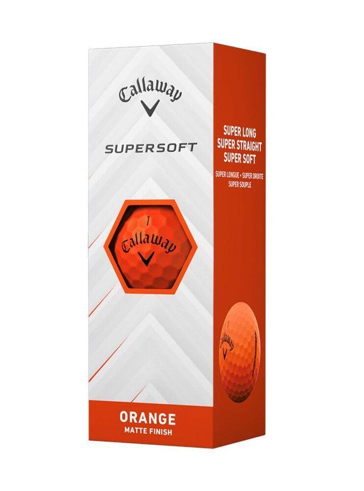 Caja de 12 Pelotas de golf Callaway Supersoft Naranja Nuevo 2/4