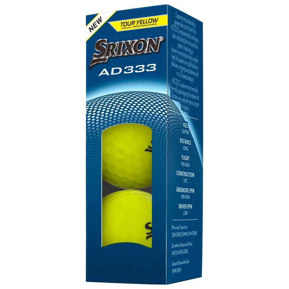 Doos met 12 Srixon AD333-golfballen Kleur: geel New 4/4