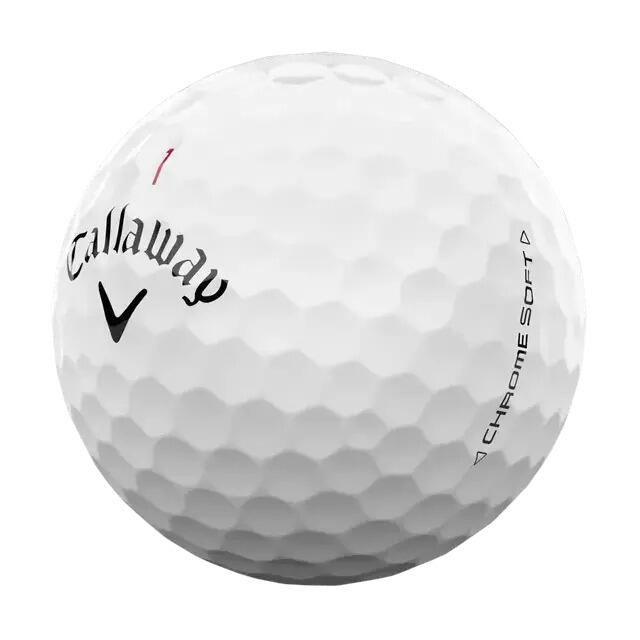 Caixa de 12 bolas de golfe brancas macias cromadas NOVA Callaway 2/3