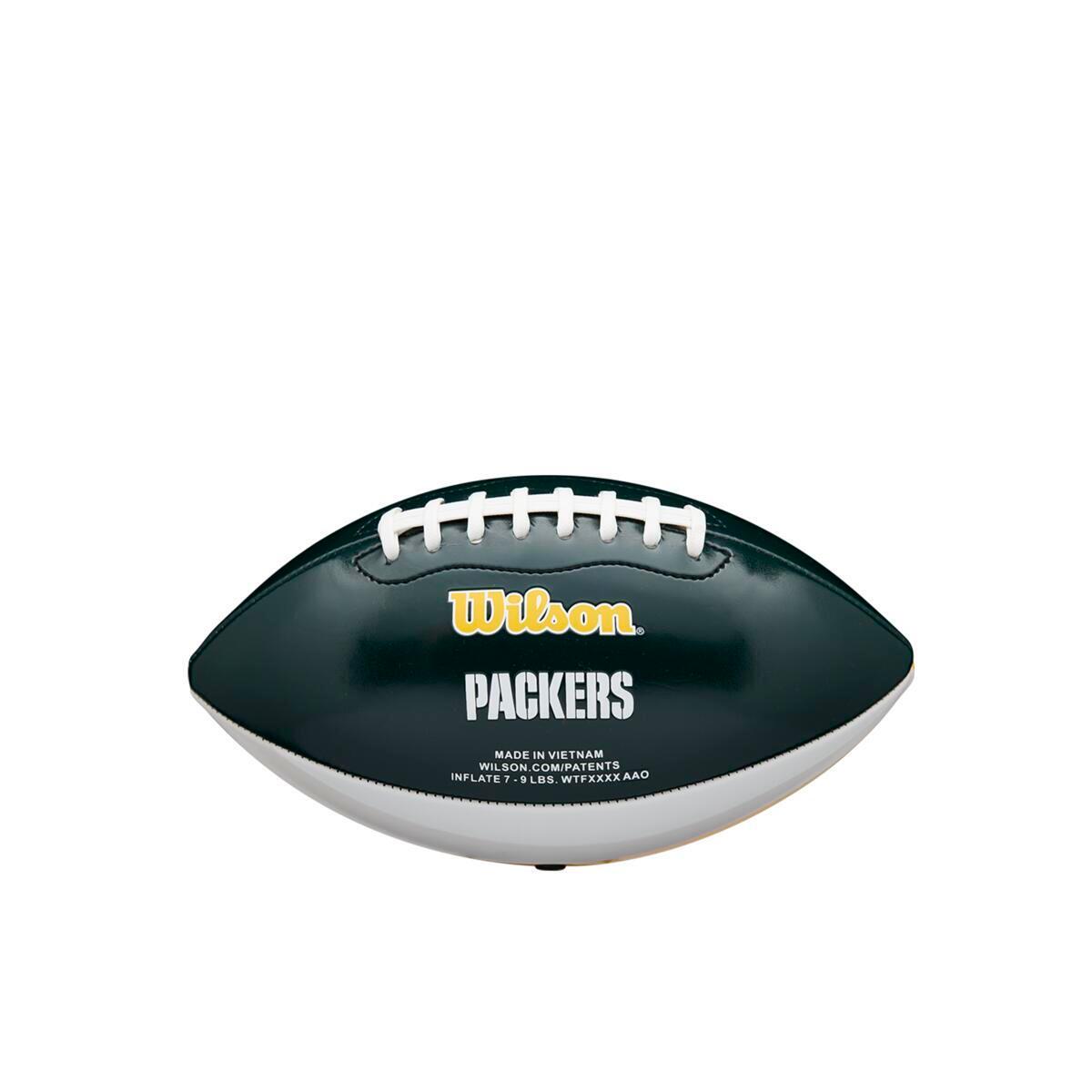 Mini ballon de Football Americain Wilson NFL Team Peewee des Green Bay Packers 2/3