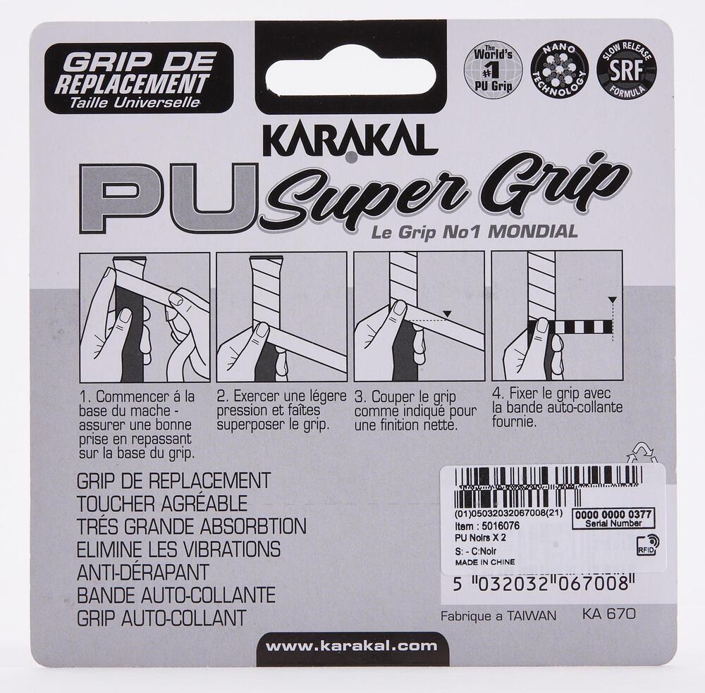 Karakal Super PU azul Grip - Blister de 2 2/2