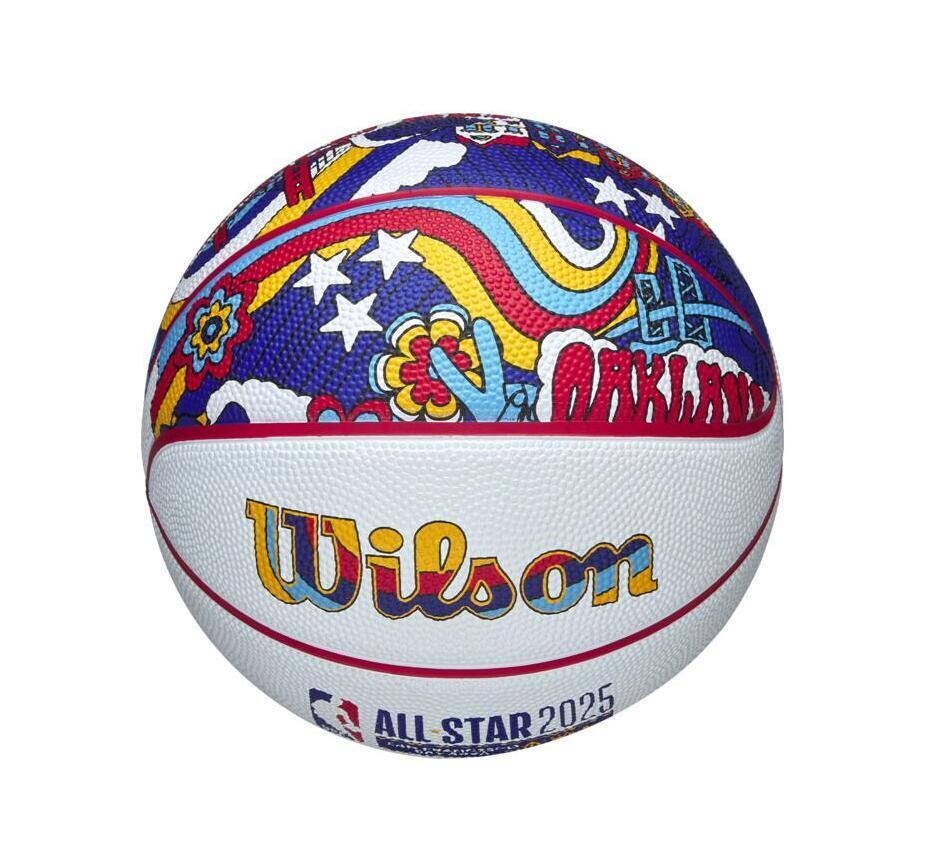 Mini Ballon de Basketball Wilson NBA All Star Game 2025 3/4