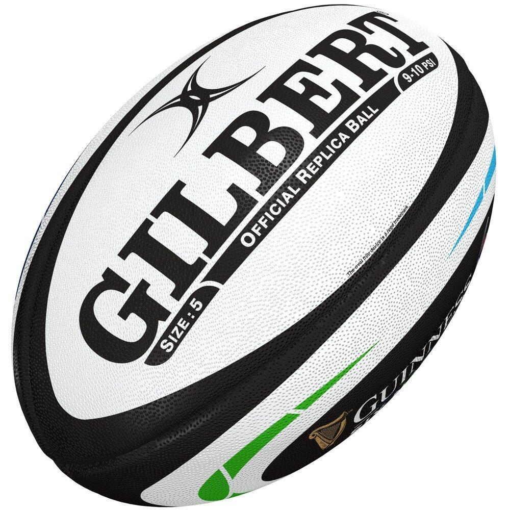 25 Ballons de Rugby Gilbert Réplica Guinness 6 Nations 2/3