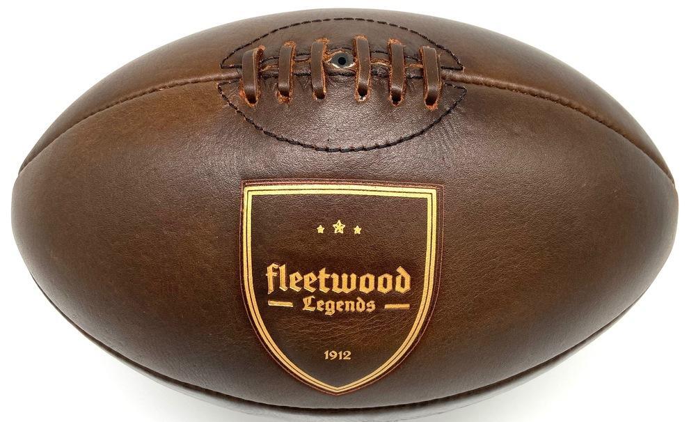 Pallone da Rugby vintage pelle Fleetwood Legends 2/3