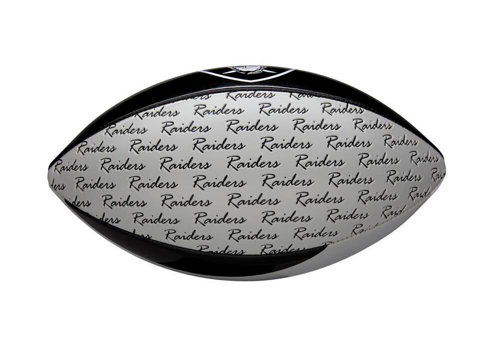 Wilson NFL Peewee American Football-bal van de Las Vegas Raiders 3/3
