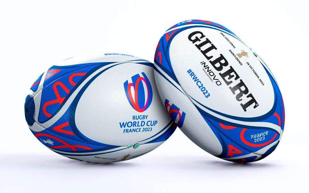 Ballon de Rugby Gilbert Officiel Match de la Finale Coupe du Monde 2023 3/4