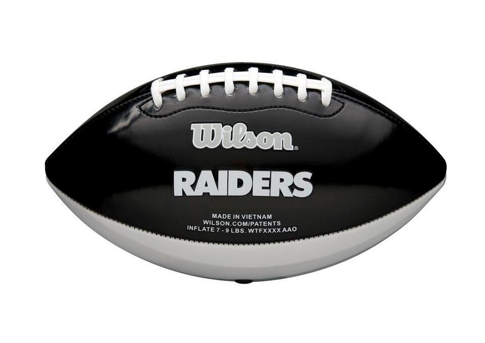 Wilson NFL Peewee American Football-bal van de Las Vegas Raiders 2/3