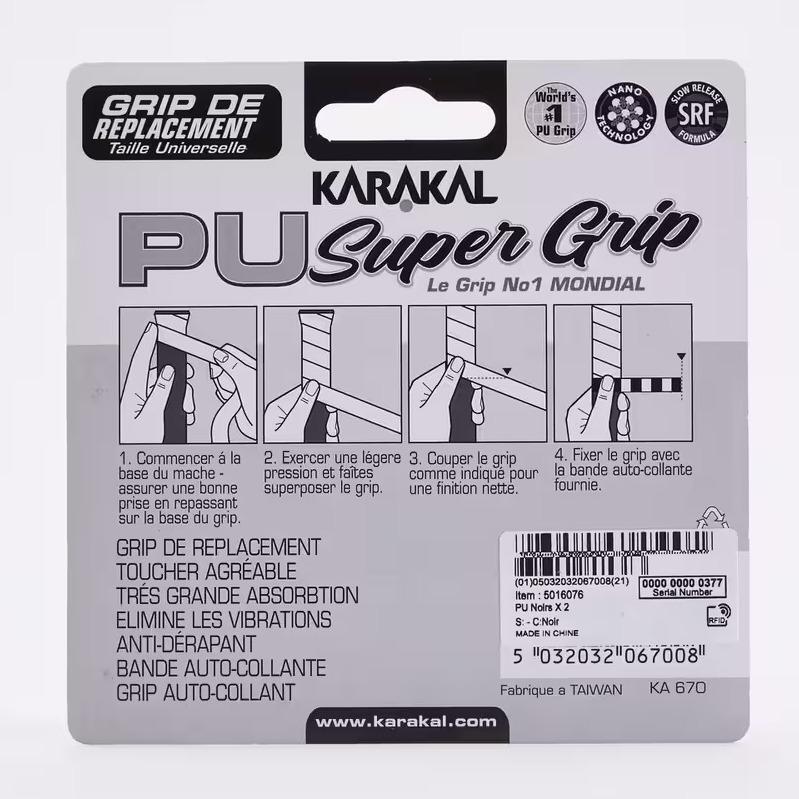 Karakal Super PU rosa Grip - Blister de 2 2/2
