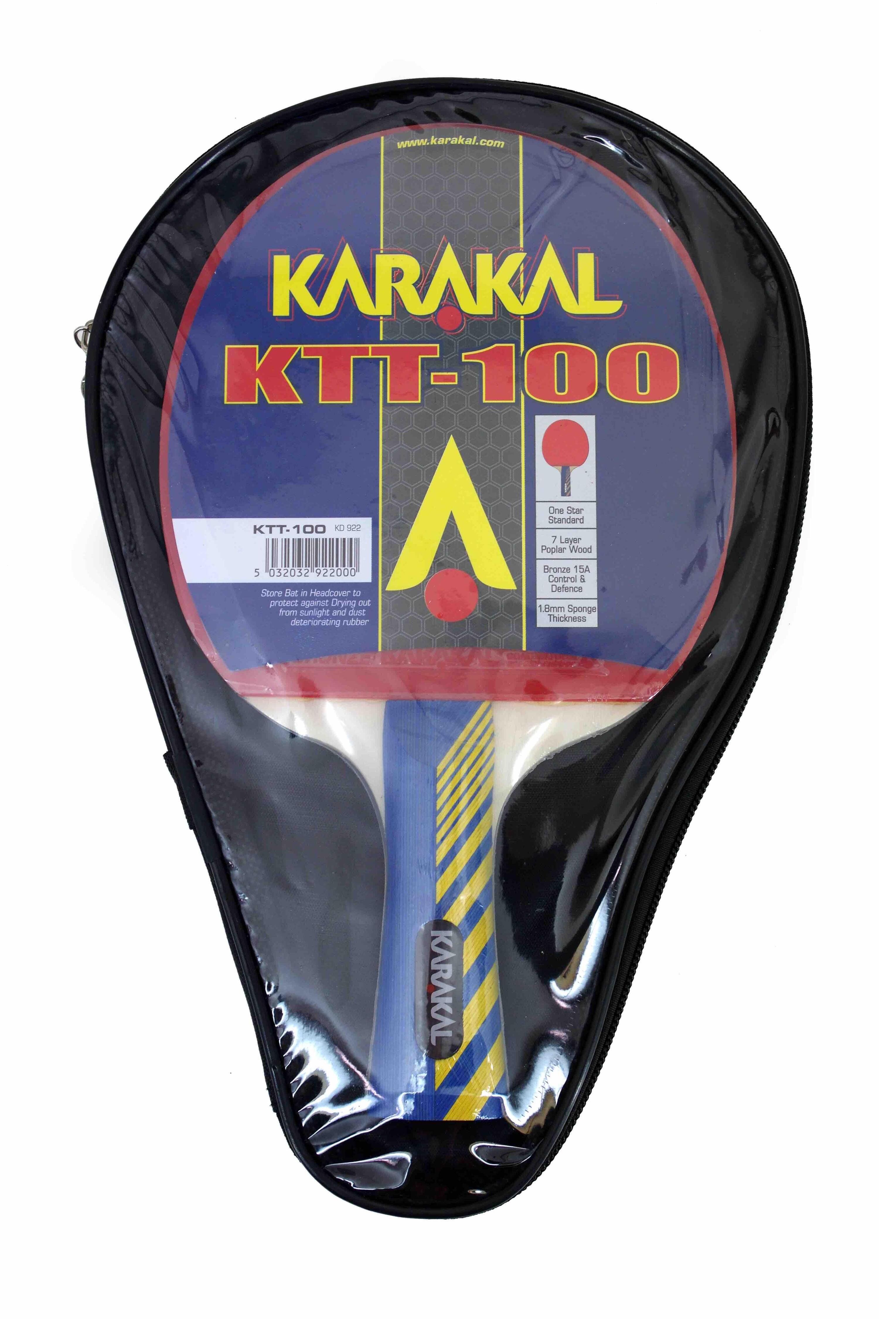 Raquete de tênis de mesa KT100 Karakal 3/4