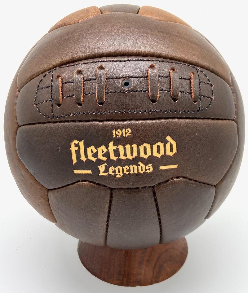 Pallone Da Calcio Vintage In Pelle Anticata – Taglia 5, Replica 1966, Cucito A Mano