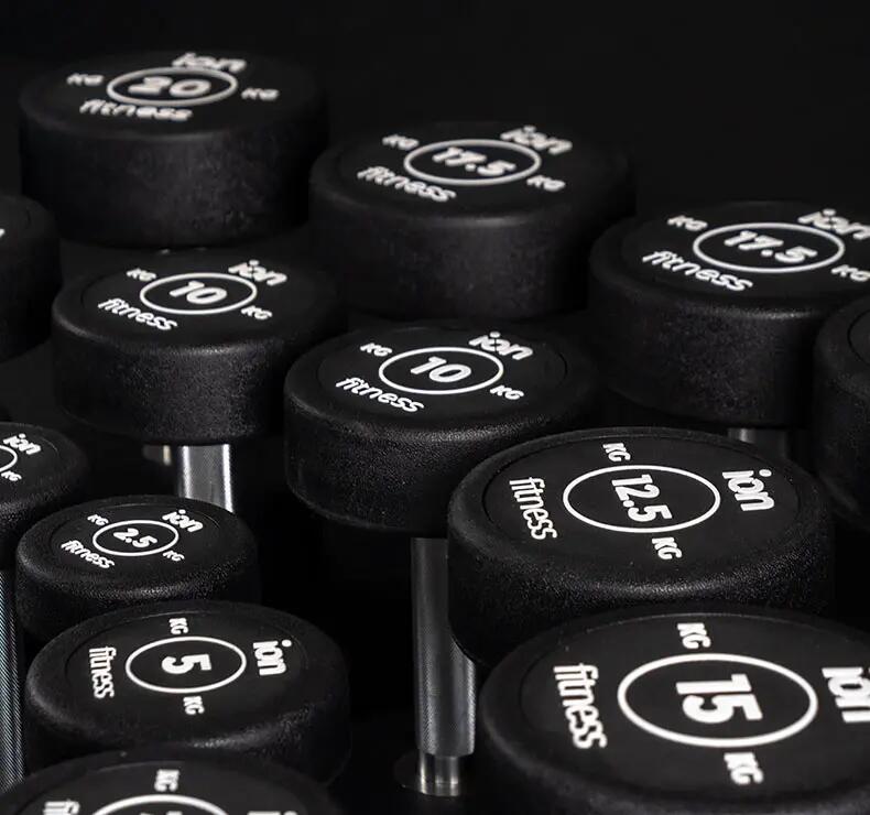 Ronde Rubberen Halterset (2,5 kg - 25 kg) 3/7
