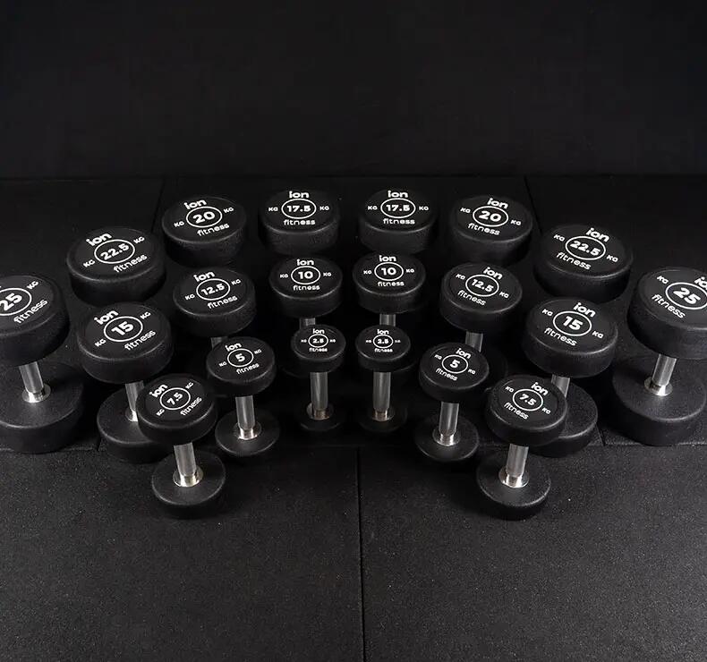 Ronde Rubberen Halterset (2,5 kg - 25 kg) 2/7