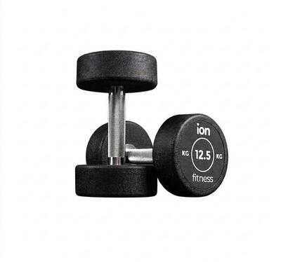 Manubri rotondi in gomma (coppia) - 2.5kg