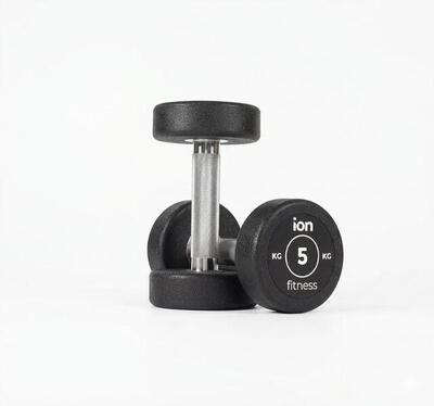 Manubri rotondi in gomma (coppia) - 2.5kg