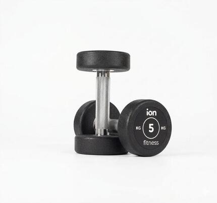 Runde Gummihanteln (Paar) - 2.5kg