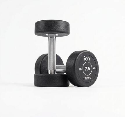 Runde Gummihanteln (Paar) - 2.5kg