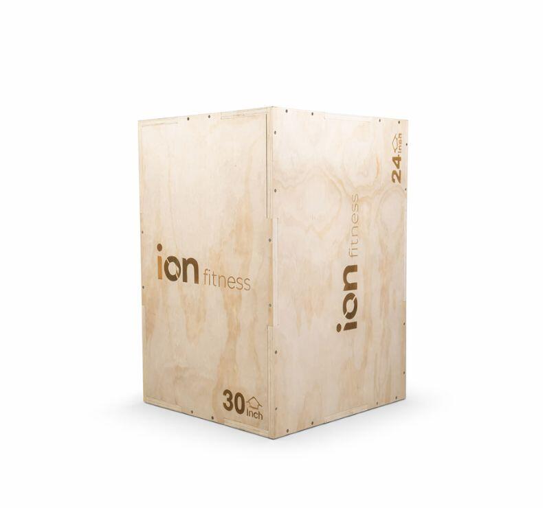 Boîte pliométrique en bois  3-EN-1 50/60/76 cm 3/6
