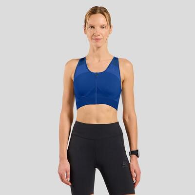 Seamless high-support sportbeha met rits odlo