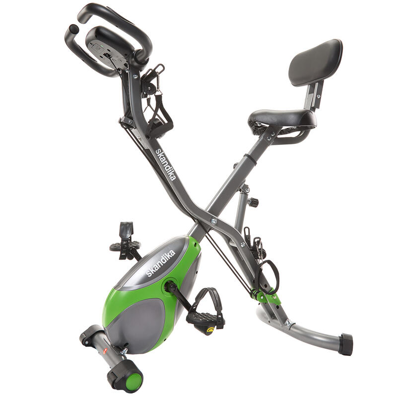 Foldaway X-3000 - Vélo d'appartement x-Bike Pliant - Gris/Vert