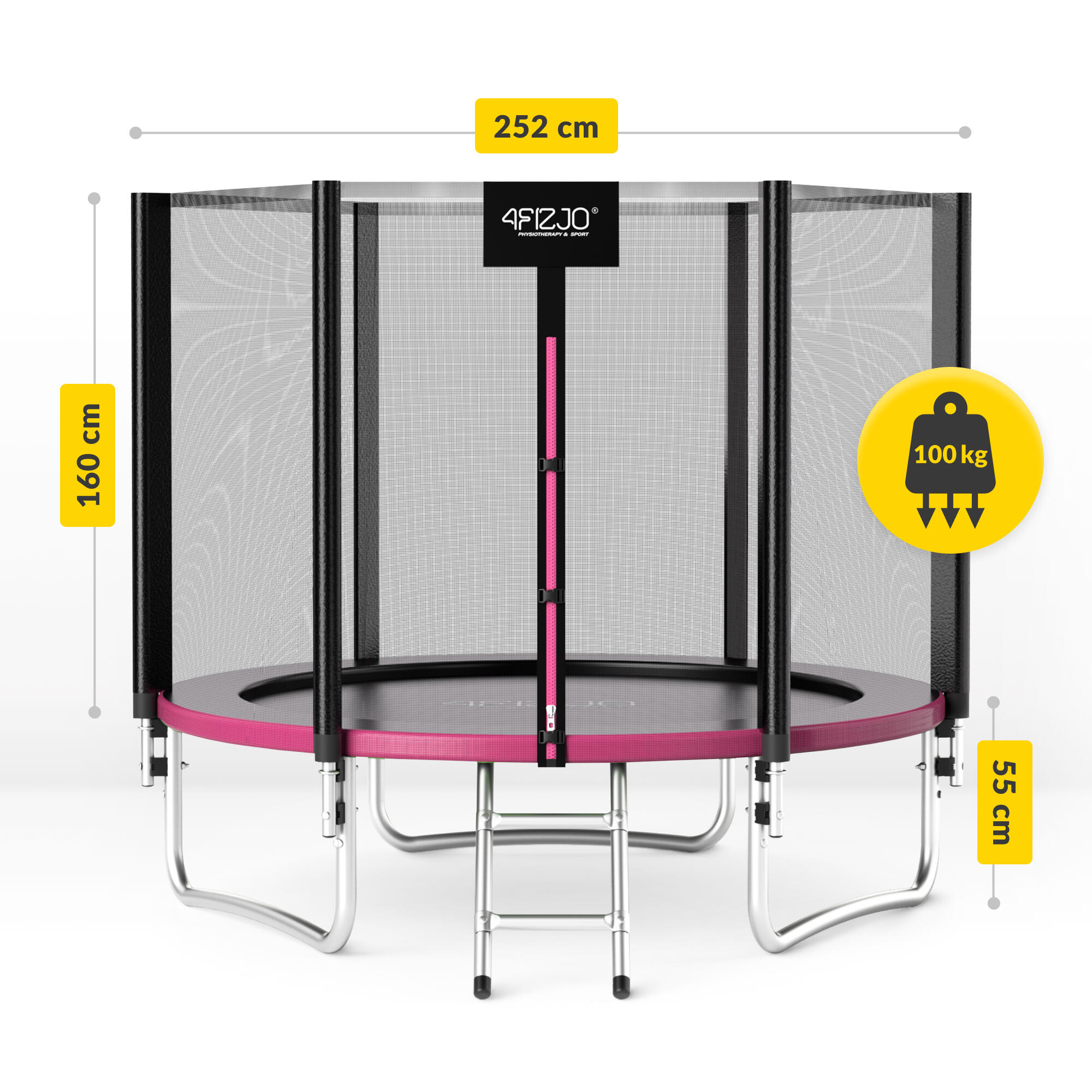 Trampolína se sítí 252 cm 8FT 3/7