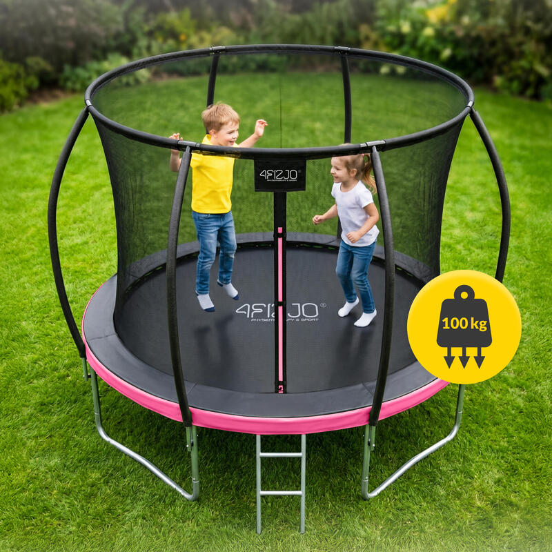 Trambulină de exterior pentru copii 4FIZJO PRO 252 cm 8FT