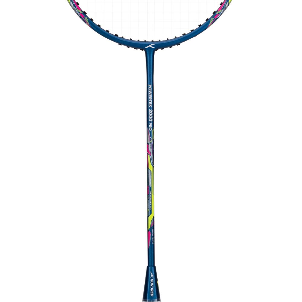 Badmintonschläger mit Schlägerhülle - Powertek 2000 Marineblau 5/7